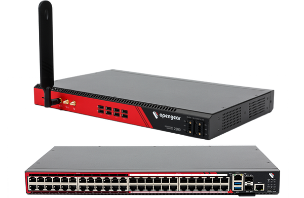 Opengear OM2224-24E-10G-DDC-L Operations Manager – 24 Serial + 24 GbE Ports, 10GbE, LTE, Dual DC