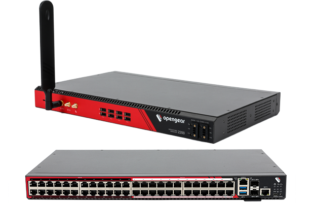 Opengear OM2224-24E-10G-DDC-L Operations Manager – 24 Serial + 24 GbE Ports, 10GbE, LTE, Dual DC