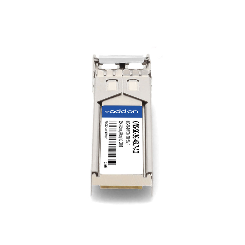 AddOn Cisco® ONS-SC-2G-43.7 Compatible TAA OC-48 DWDM 100GHz SFP Transceiver (SMF, 1543.73nm, 80km, LC, DOM)