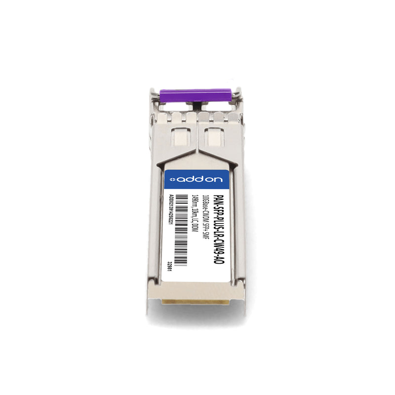 AddOn Palo Alto Networks® PAN-SFP-PLUS-LR-CW49 Compatible TAA 10GBase-CWDM SFP+ Transceiver (SMF, 1490nm, 10km, LC, DOM)