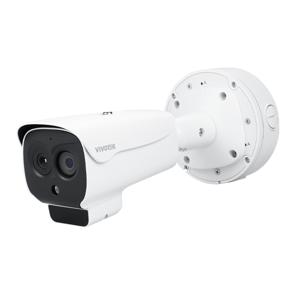 Vivotek TB9333-E(3.5mm) Dual-Sensor Thermal Bullet IP Security Camera with Temperature Measurement, Fire Detection, and AI Analytics
