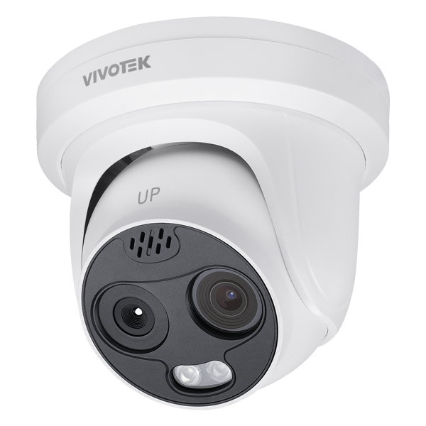 Vivotek TT9333-E (3.5mm) Dual-Sensor Thermal Turret Network Camera with Temperature Measurement, AI Analytics, and Early Fire Detection