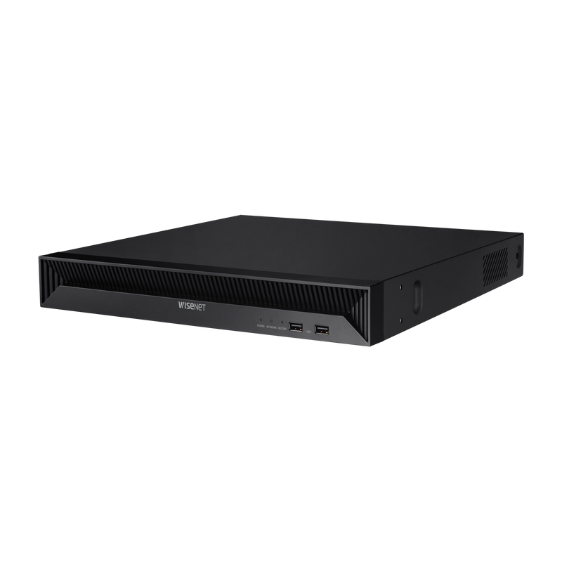 Wisenet QRN-1630S 16-Channel PoE NVR – 16TB HDD