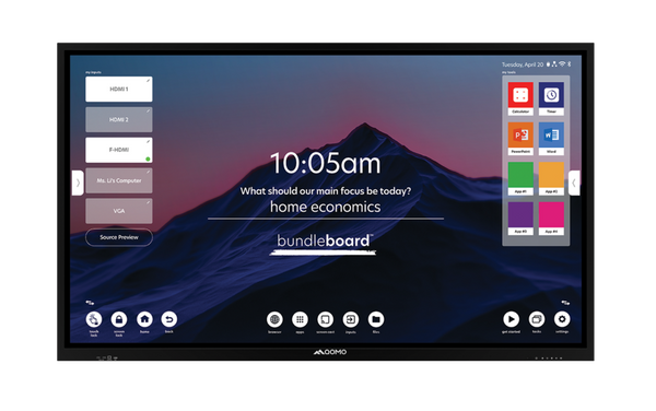 QOMO BundleBoard QITBB86 H2 Series 86" 4K Interactive Touch Display