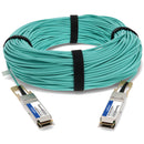 AddOn Cisco® QSFP-100G-AOC100M Compatible TAA 100GBase-AOC QSFP28 to QSFP28 Active Optical Cable (850nm, MMF, 100m)