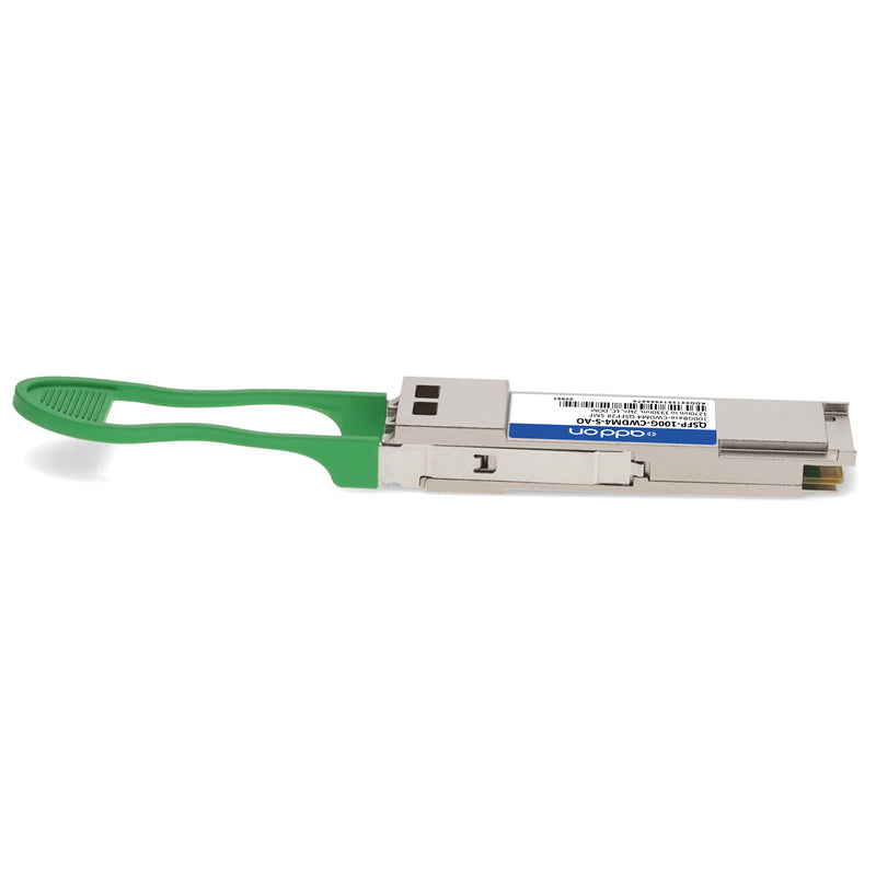 AddOn Cisco® QSFP-100G-CWDM4-S Compatible TAA 100GBase-CWDM4 QSFP28 Transceiver (SMF, 1270nm–1330nm, 2km, LC, DOM)