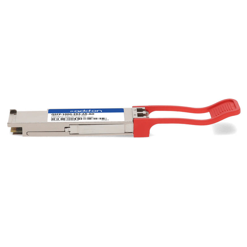AddOn Arista Networks® QSFP-100G-ER4-AR Compatible TAA 100GBase-ER4 QSFP28 Transceiver (SMF, 1295–1309nm, 40km, LC, DOM)