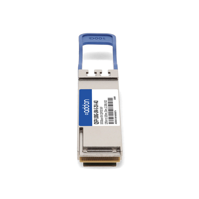 AddOn Cisco® QSFP-100G-LR4-S-20-I Compatible TAA 100GBase-LR4 QSFP28 Transceiver (SMF, 1295nm to 1309nm, 20km, LC, DOM, -40 to 85°C)
