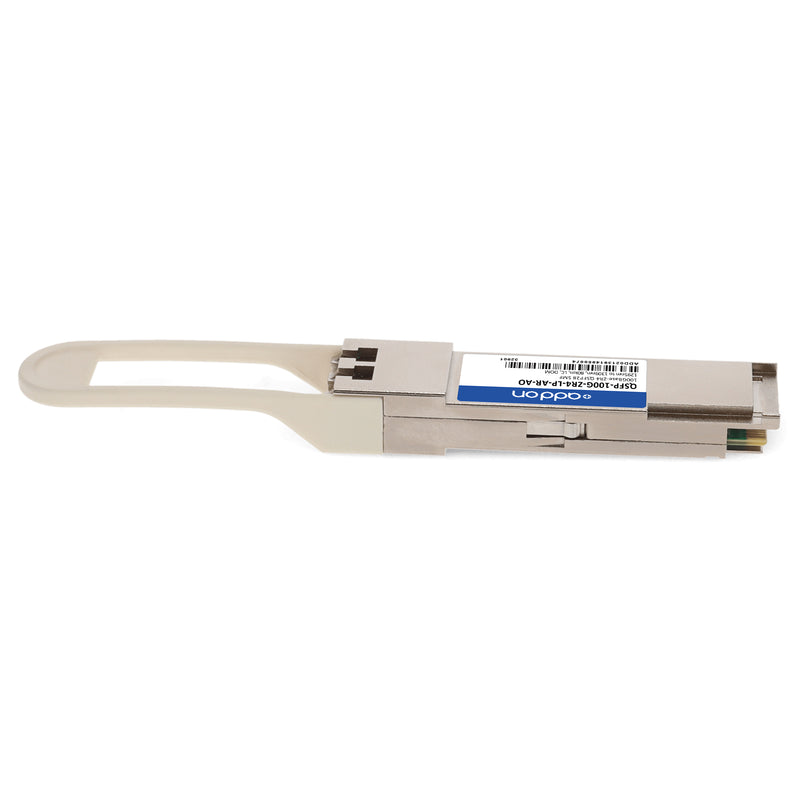 AddOn Arista Networks® QSFP-100G-ZR4-LP-AR Compatible TAA 100GBase-ZR4 QSFP28 Low Power Transceiver (SMF, 1295nm–1309nm, 80km, LC, DOM)