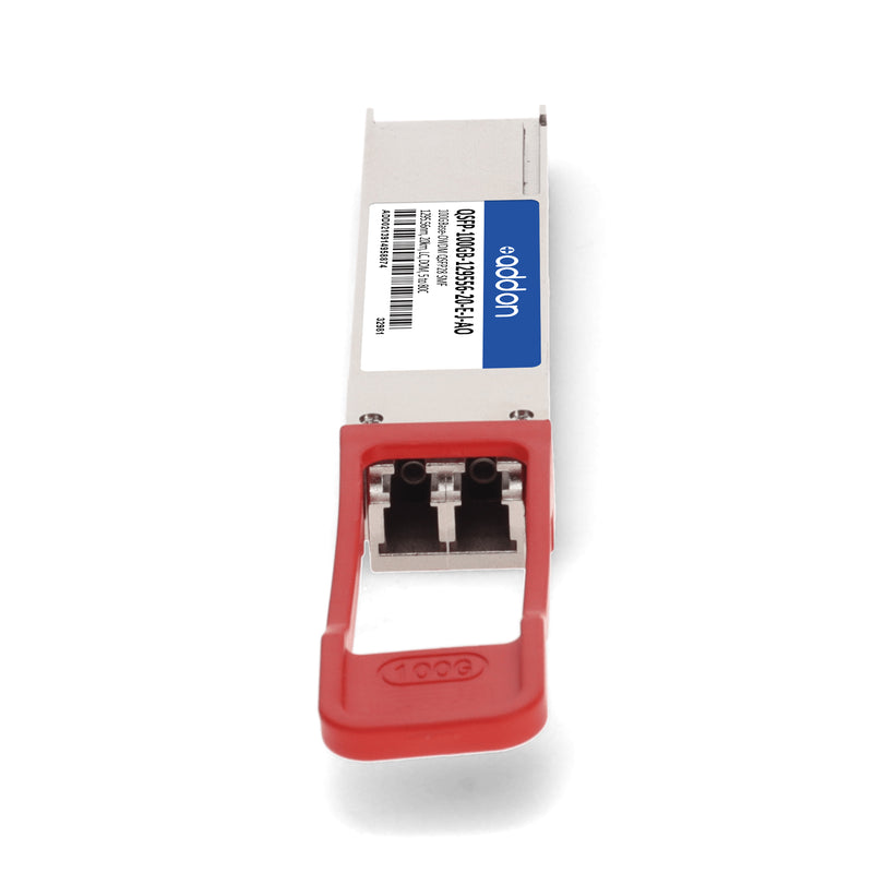 AddOn Juniper Networks® QSFP-100GB-129556-20-E-J Compatible TAA 100GBase-OWDM QSFP28 1295.56nm 20km SMF LC DOM Transceiver