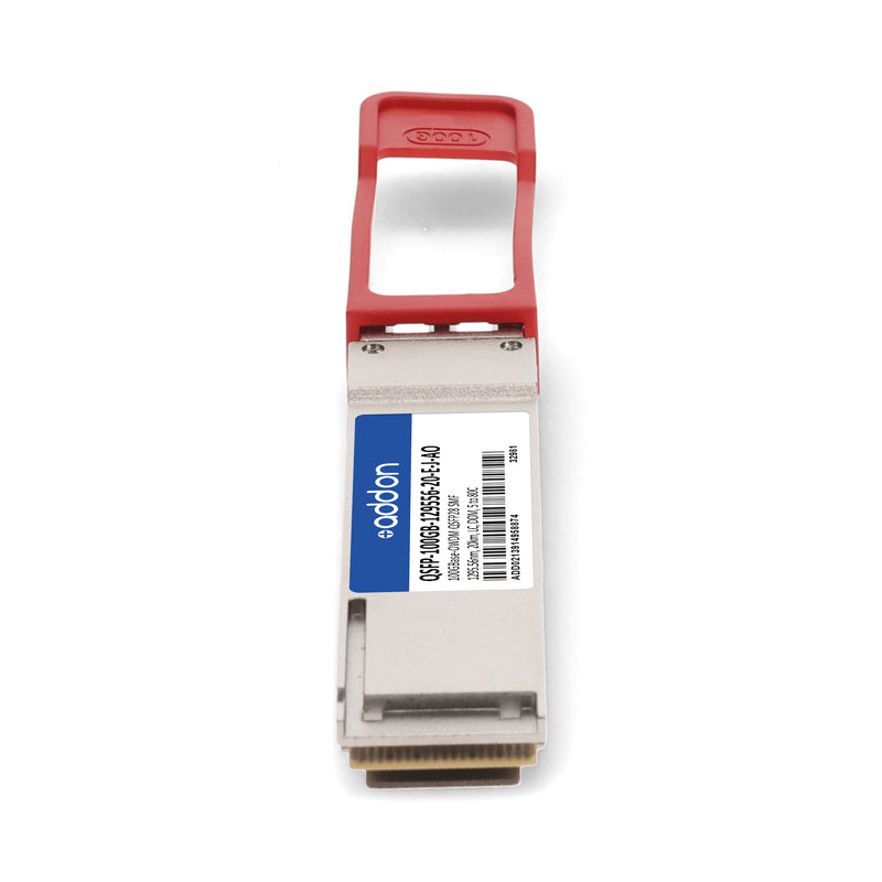 AddOn Juniper Networks® QSFP-100GB-129556-20-E-J Compatible TAA 100GBase-OWDM QSFP28 1295.56nm 20km SMF LC DOM Transceiver