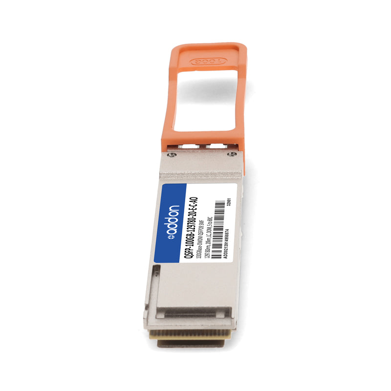 AddOn Cisco® QSFP-100GB-129780-20-E-C Compatible TAA 100GBase-OWDM QSFP28 1297.80nm 20km LC SMF DOM Transceiver
