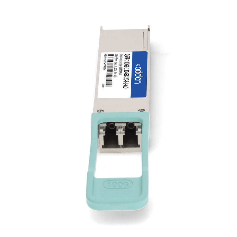 AddOn Juniper Networks® QSFP-100GB-130458-20-E-J Compatible TAA 100GBase-OWDM QSFP28 Transceiver (1304.58nm, 20km, LC, DOM, -5 to +80°C)