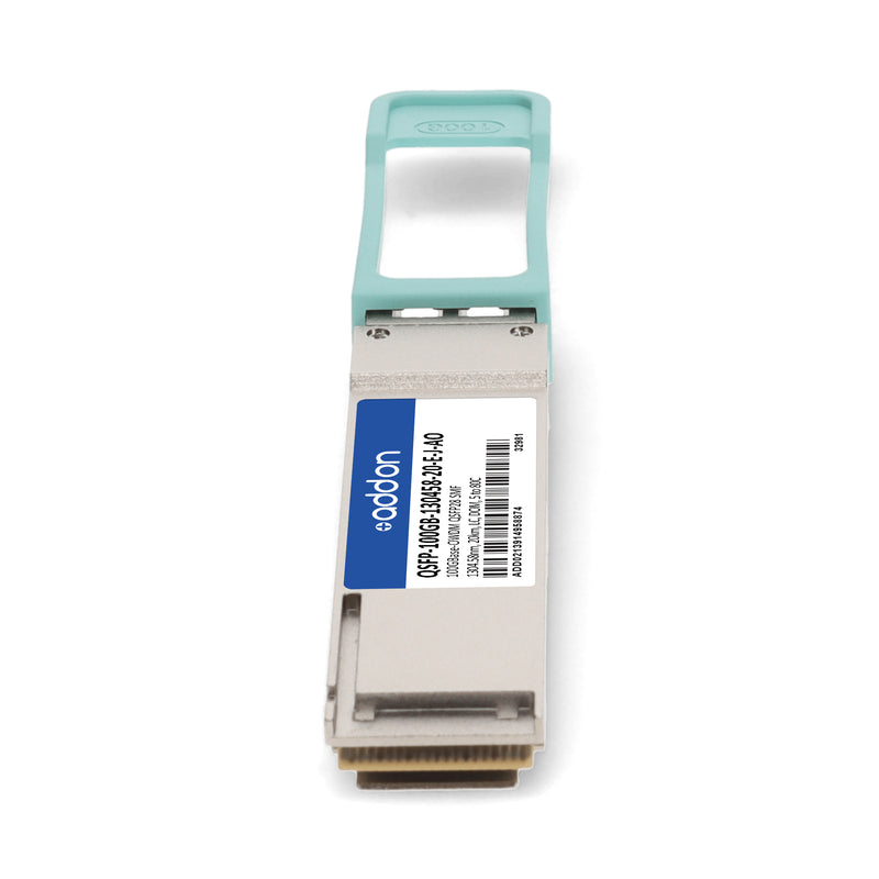 AddOn Juniper Networks® QSFP-100GB-130458-20-E-J Compatible TAA 100GBase-OWDM QSFP28 Transceiver (1304.58nm, 20km, LC, DOM, -5 to +80°C)