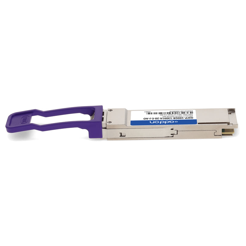 AddOn Juniper Networks® QSFP-100GB-130914-20-E-J Compatible TAA 100GBase-OWDM QSFP28 O-Band Channel OW309 Transceiver (1309.14nm, 20km, LC, DOM, -5 to +80°C, SMF)