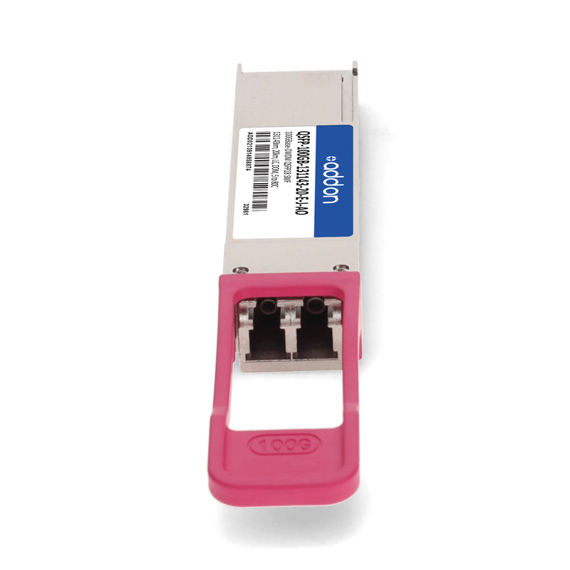 AddOn Juniper Networks® QSFP-100GB-131143-20-E-J Compatible TAA 100GBase-OWDM QSFP28 1311.43nm 20km LC DOM Transceiver