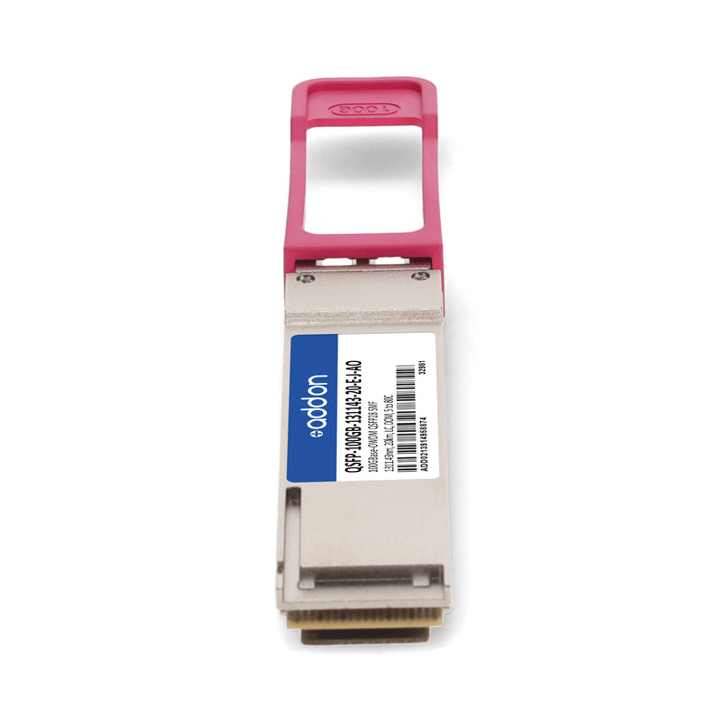 AddOn Juniper Networks® QSFP-100GB-131143-20-E-J Compatible TAA 100GBase-OWDM QSFP28 1311.43nm 20km LC DOM Transceiver