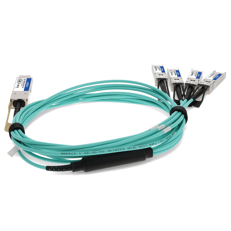 AddOn HP® Compatible QSFP-100GB-AOC10M-HP-AO 100GBase-AOC QSFP28 Active Optical Cable (10m, MMF, 850nm, TAA)
