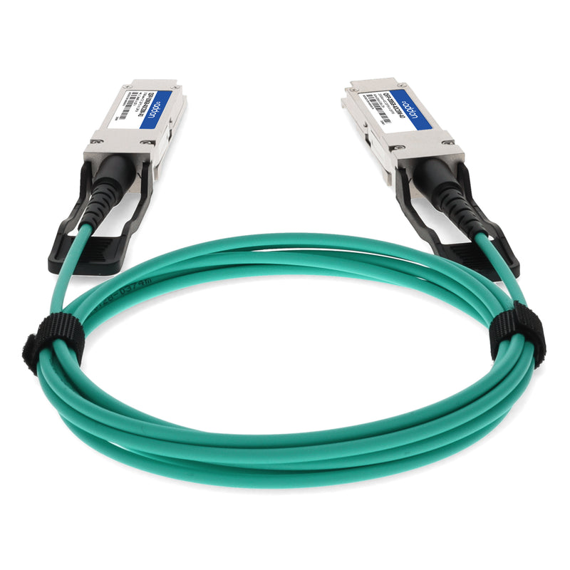 AddOn MSA & TAA 200GBase-AOC QSFP56 to QSFP56 Active Optical Cable (850nm, MMF, 20m, PAM4, LSZH)