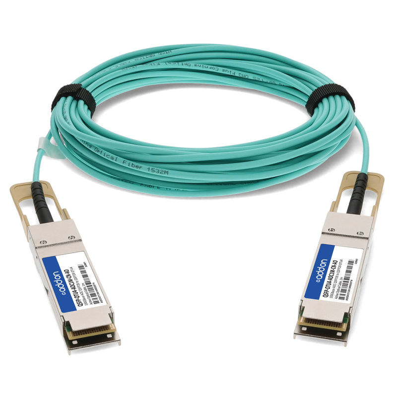 AddOn Ciena® Compatible QSFP28 100GBase-OTU4 Active Optical Cable (850nm, MMF, 1m, TAA, MSA)