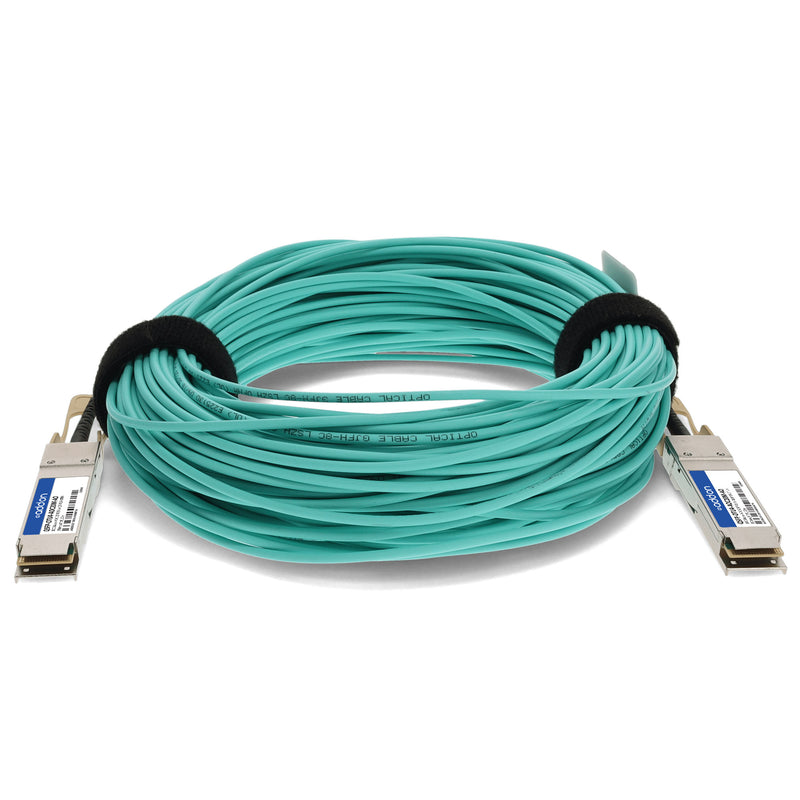 AddOn QSFP-OTU4-AOC20M Compatible TAA 100GBase-OTU4 QSFP28 to QSFP28 Active Optical Cable (850nm, MMF, 20m)