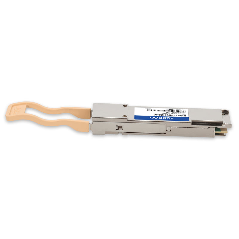 AddOn MSA and TAA 400GBase-SR4 QSFP112 Transceiver (MMF, 850nm, 100m, MPO, DOM, CMIS 5.0, Flat Top)