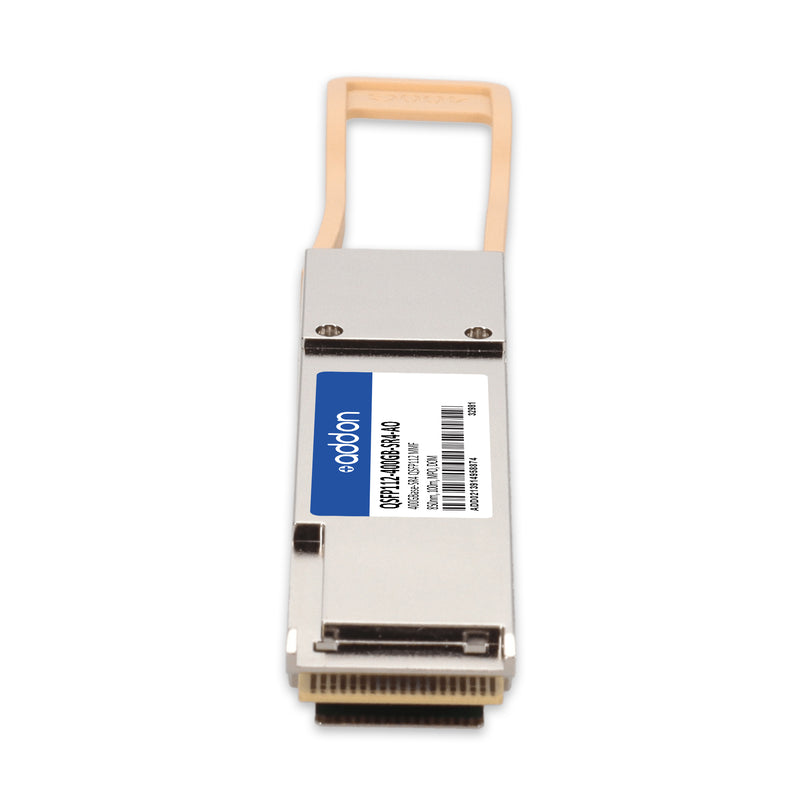 AddOn MSA and TAA 400GBase-SR4 QSFP112 Transceiver (MMF, 850nm, 100m, MPO, DOM, CMIS 5.0, Flat Top)