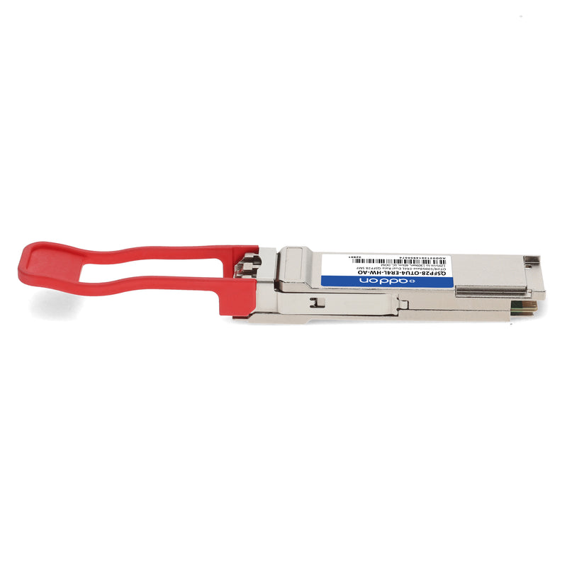 AddOn Huawei® QSFP28-OTU4-ER4L Compatible TAA 100G Dual-Rate 40km QSFP28 Transceiver (1295–1309nm, SMF, LC, DOM)