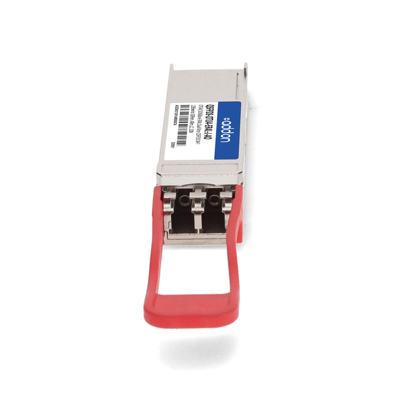 AddOn Juniper Networks® QSFP28-OTU4-ER4L Compatible TAA 100GBase/OTU4 Dual-Rate 1295nm–1309nm 40km SMF LC DOM Transceiver