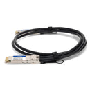 AddOn MSA & TAA Compliant 400GBase-CU QSFP-DD to QSFP-DD PAM4 Passive Direct Attach Copper Cable, 2.5m