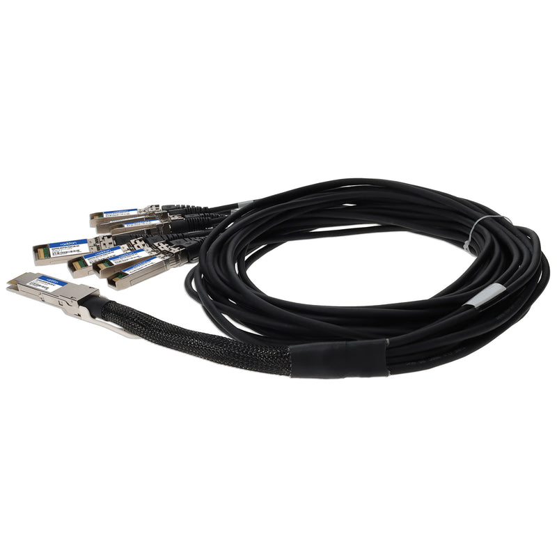 AddOn 200GBase-CU QSFP-DD to 8xSFP28 Passive Direct Attach Copper Cable, 1m