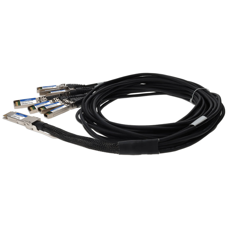 AddOn MSA & TAA Compliant 200GBase-CU QSFP-DD 200G to 8xSFP28 Direct Attach Cable (Passive Twinax, 2.5m)