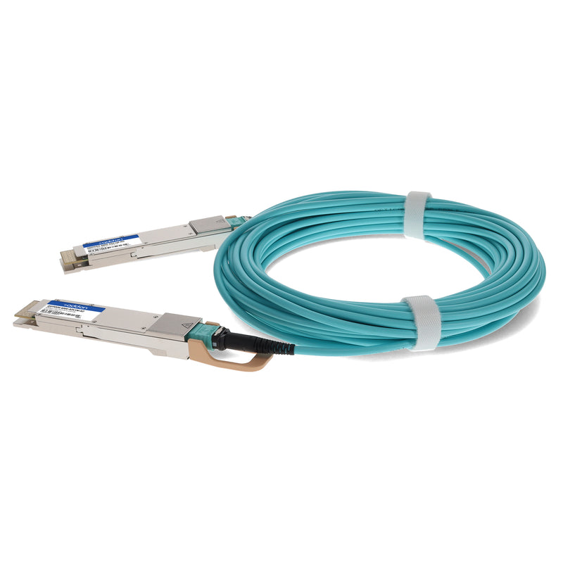 AddOn MSA & TAA Compliant 400GBase-AOC QSFP-DD to QSFP-DD Active Optical Cable (850nm, MMF, 1m)