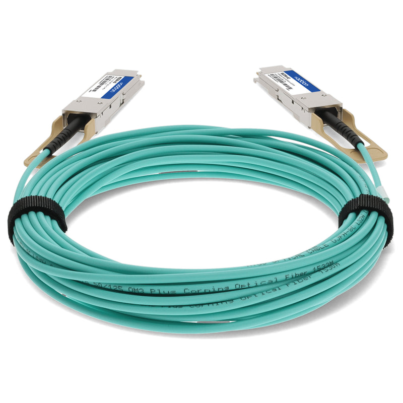 AddOn Aruba® R0Z28A Compatible TAA 100GBase-AOC QSFP28 Active Optical Cable (MMF, 850nm, 15m)
