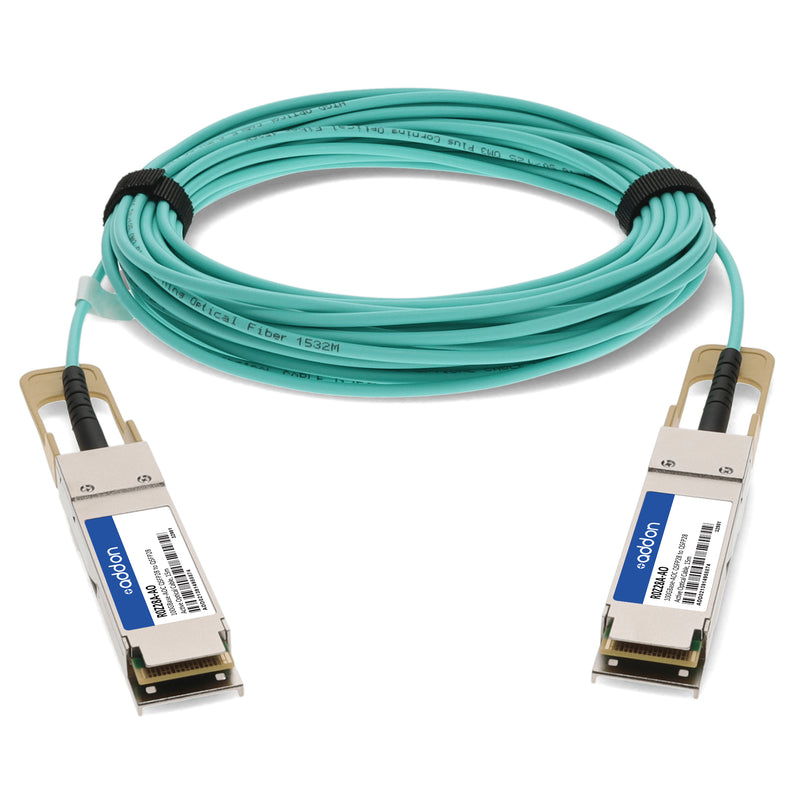 AddOn Aruba® R0Z28A Compatible TAA 100GBase-AOC QSFP28 Active Optical Cable (MMF, 850nm, 15m)