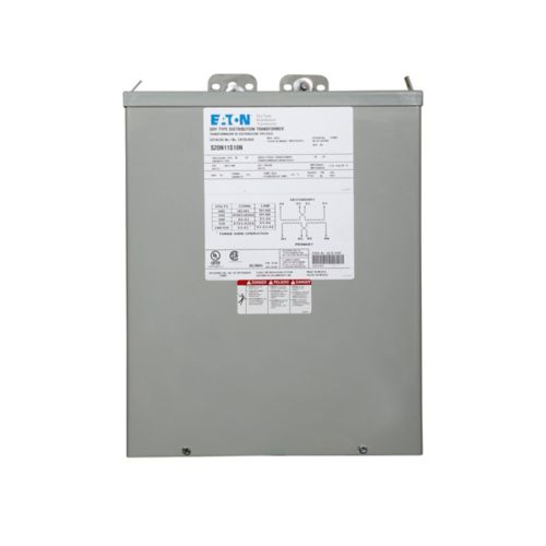 Eaton S27N11S15N 15 kVA General-Purpose Encapsulated Transformer, NEMA 3R, 1-Phase, 277V to 120/240V, Aluminum Coil, Indoor/Outdoor