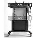 Salamander Designs FPS2/ELT/GG/VW Electric Lift & Tilt Mobile Display Stand – Graphite Gray / Very White