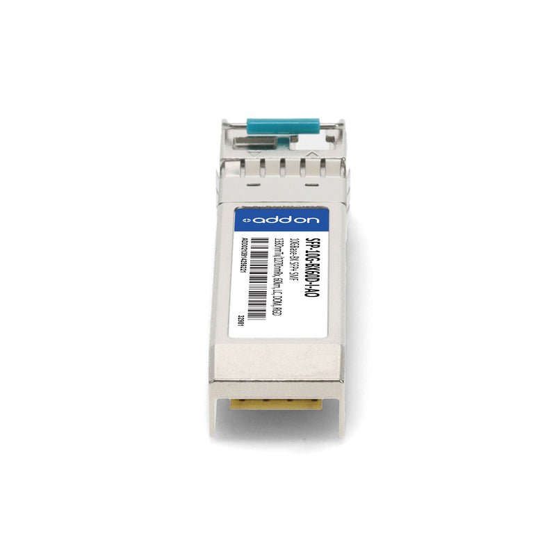 AddOn Cisco® SFP-10G-BX60D-I Compatible TAA 10GBase-BX SFP+ Transceiver (SMF, 1330nmTx/1270nmRx, 60km, LC, DOM, -40 to 85°C)
