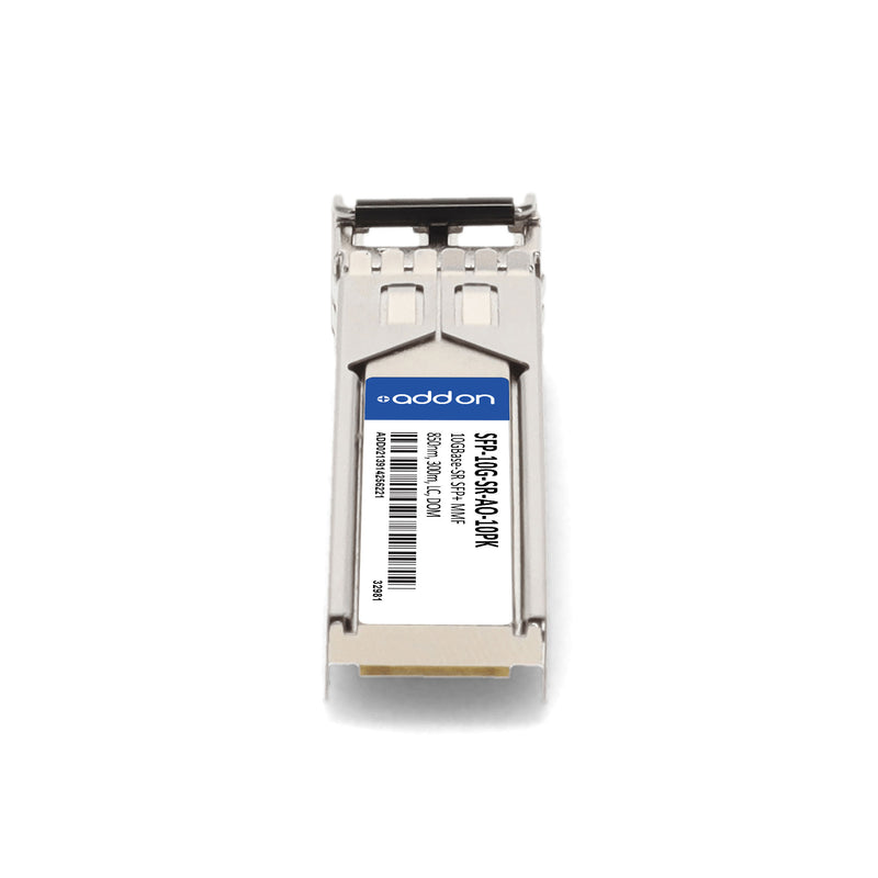AddOn Cisco® SFP-10G-SR Compatible TAA 10GBase-SR SFP+ Transceiver 10-Pack (MMF, 850nm, 300m, LC, DOM)