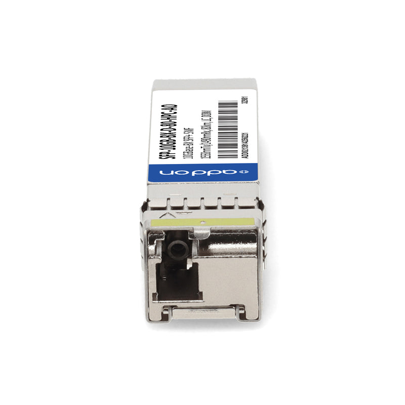AddOn HP® Compatible TAA 10GBase-BX SFP+ Transceiver (SMF, 1550nmTx/1490nmRx, 80km, LC, DOM)