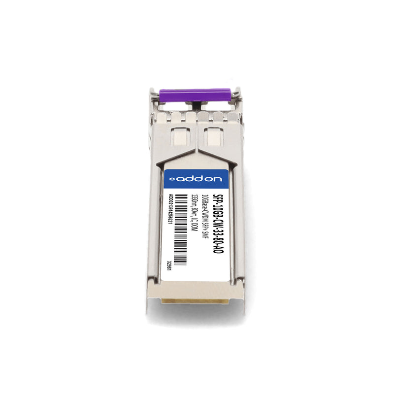 AddOn SFP-10GB-CW-33-80-AO 10GBase-CWDM SFP+ Transceiver (1330nm, 80km, LC, DOM)