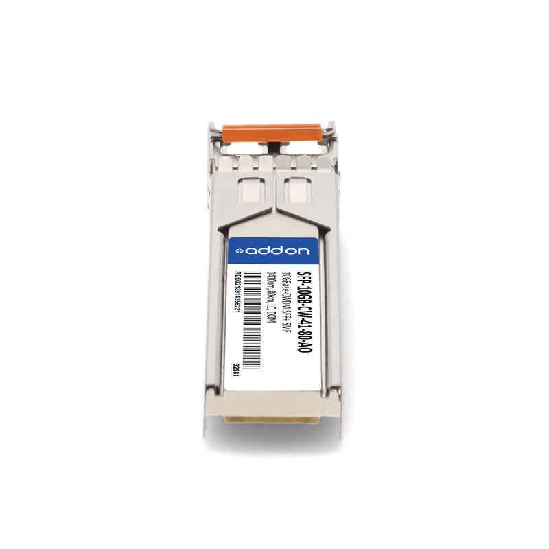 AddOn SFP-10GB-CW-41-80-AO 10GBase-CWDM SFP+ Transceiver (1410nm, 80km, LC, SMF, DOM, TAA)