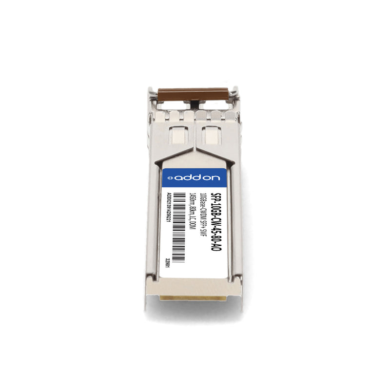AddOn SFP-10GB-CW-45-80-AO 10GBase-CWDM SFP+ Transceiver (1450nm, 80km, LC, SMF, DOM, TAA)