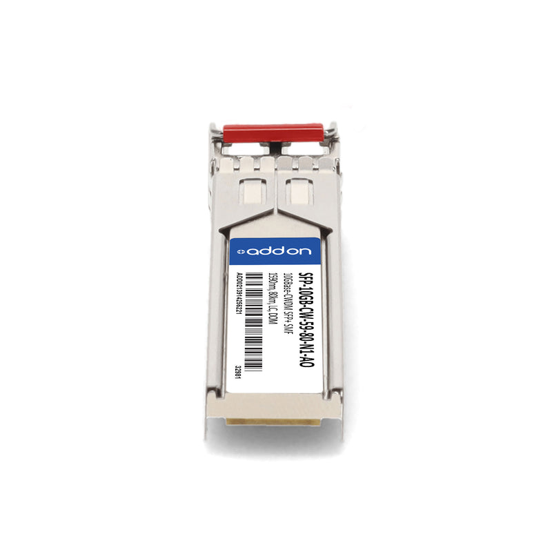 AddOn Alcatel-Lucent Nokia® Compatible TAA 10GBase-CWDM SFP+ Transceiver (SMF, 1590nm, 80km, LC, DOM)