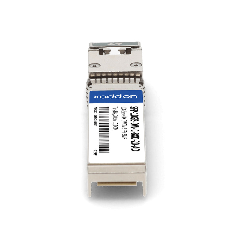AddOn MSA and TAA 10GBase-DWDM BX Tunable SFP+ Transceiver (SMF, 20km, LC, DOM, -5 °C to 70 °C)