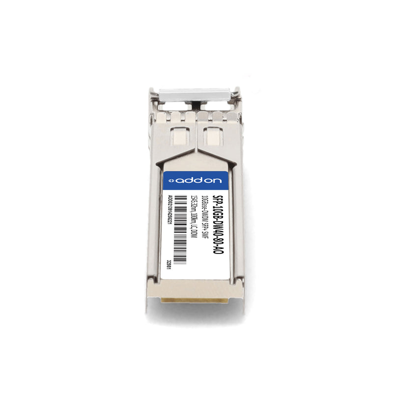 AddOn SFP-10GB-DW40-80-AO 10GBase-DWDM SFP+ Transceiver (1545.32nm, 80km, LC, SMF, DOM, TAA)
