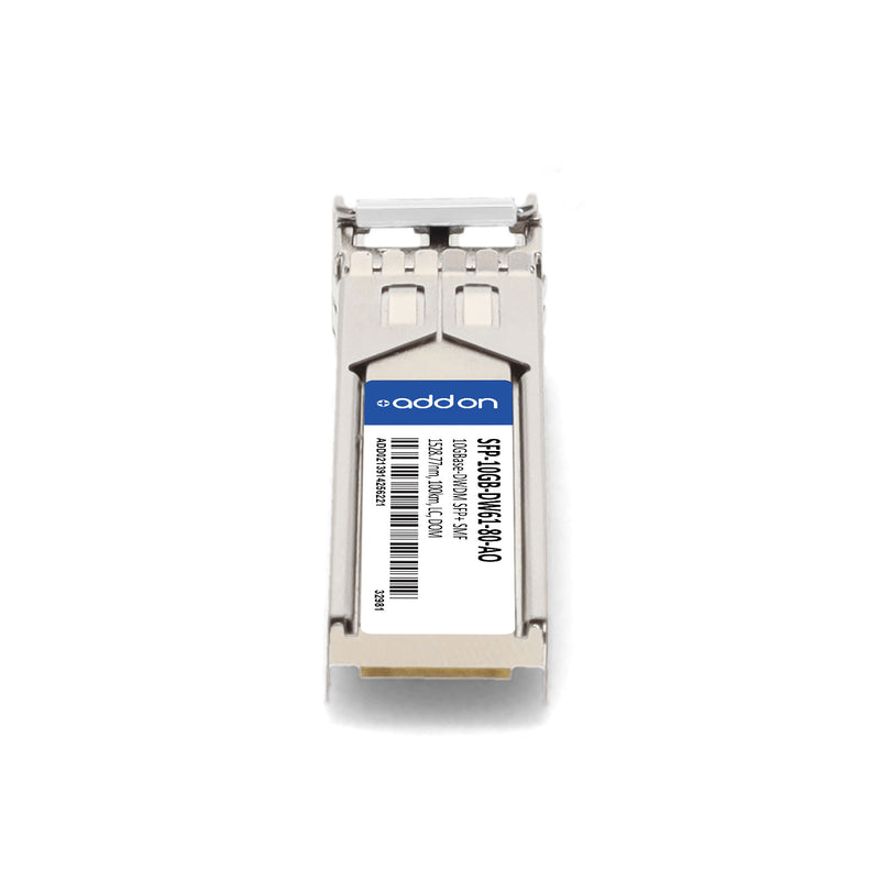 AddOn SFP-10GB-DW61-80-AO 10GBase-DWDM SFP+ Transceiver (1528.77nm, 80km, LC, DOM, SMF, TAA)