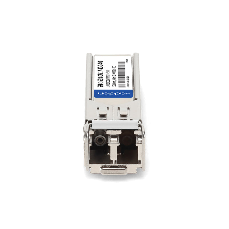 AddOn Cisco® SFP-16GB-DW17-40-C Compatible TAA 16GBase-DWDM FC SFP+ Transceiver (SMF, 1563.86nm, 40km, LC, DOM, 0–70°C)