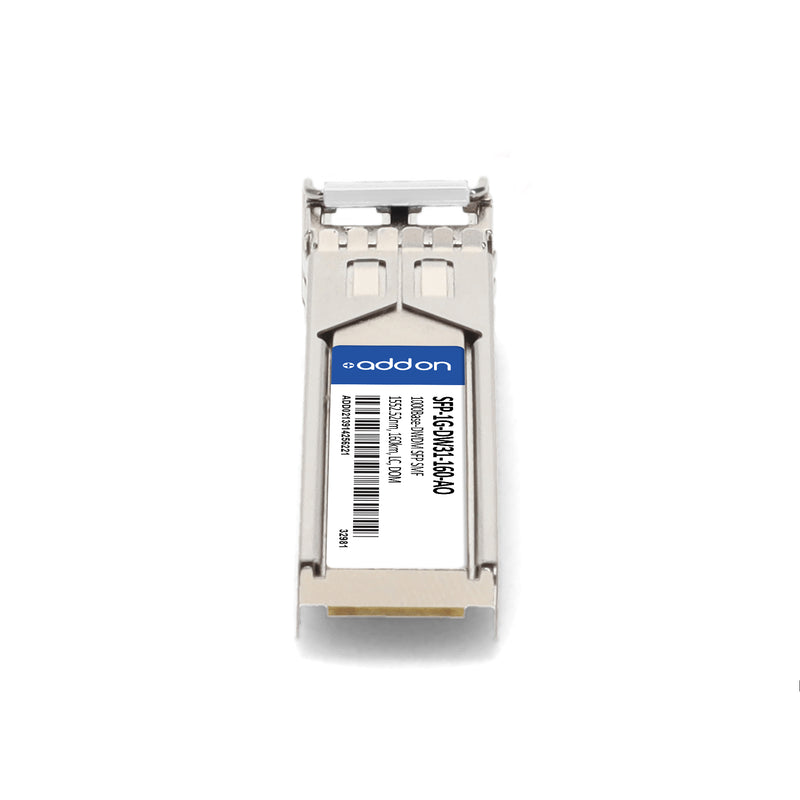 AddOn MSA & TAA 1000Base-DWDM SFP Transceiver (SMF, 1552.52nm, 160km, LC, DOM, Channel 31)