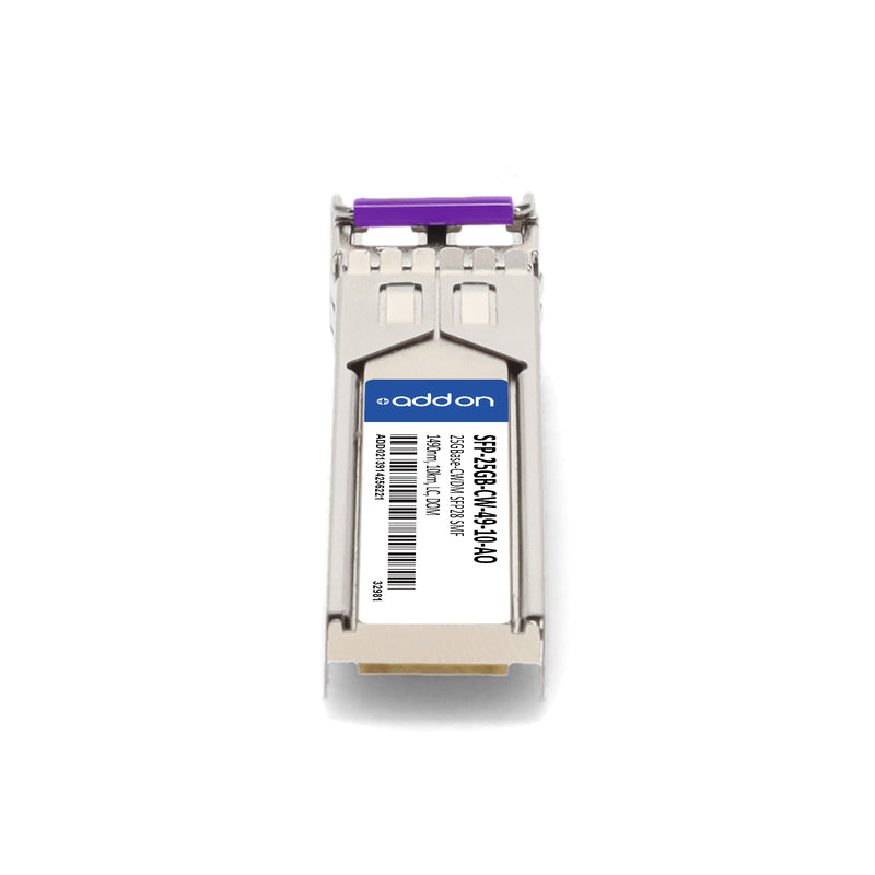 AddOn 25GBase-CWDM SFP28 Transceiver (1490nm, 10km, LC, DOM, SMF, TAA, MSA)